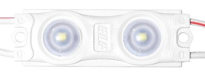 Модуль светодиодный ELF 2SMD диод 2835, с линзой, 160гр.,12В, IP 65, STD, белый