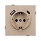 Механизм розетки с USB зарядкой SCT-TENDO-MUAC-PL-GD (230V, 16A) (Arlight, -)