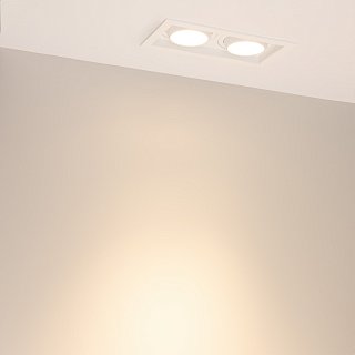 Светильник MS-VORTEX-BUILT-S210x117-2x20W Warm3000 (WH-WH, 40 deg, 230V) (Arlight, IP20 Металл, 5 лет)