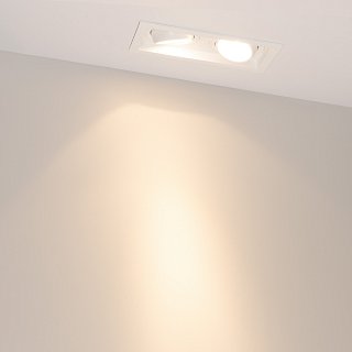 Светильник MS-VORTEX-BUILT-S170x90-2x12W Warm3000 (WH-WH, 20 deg, 230V) (Arlight, IP20 Металл, 5 лет)