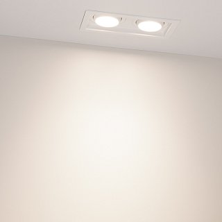 Светильник MS-VORTEX-BUILT-S170x90-2x12W Day4000 (WH-WH, 40 deg, 230V) (Arlight, IP20 Металл, 5 лет)