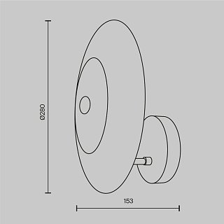 Настенный светильник (бра) Aster E14х1 40Вт