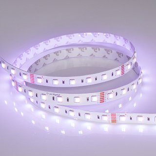 Светодиодная лента RT 2-5000 24V RGBW-MIX 12mm (5060-One, 60 LED/m, LUX) (Arlight, 20 Вт/м, IP20)