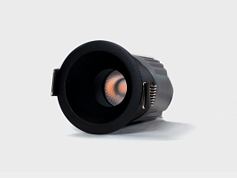 Светильник встраиваемый 7Вт 55° IP65 черный 4000К поворотный RC-D52-7-BL-NW65