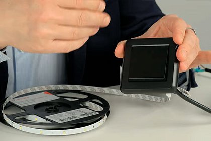 2. Подключение ленты к выключателю
