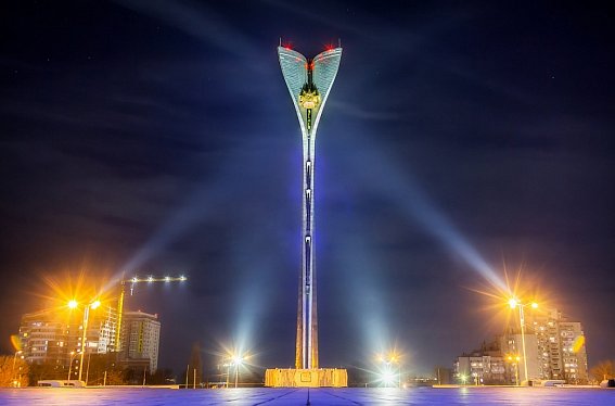 Наружная подсветка мемориального комплекса в Ростове-на-Дону