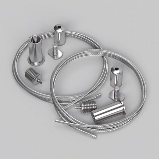 Тросовый подвес (Серебро, 2 м), ALM-P-2000