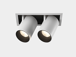 Светильник светодиодный потолочный встраиваемый поворотно-выдвижной, серия SPL, Ч/Б, 12Вт, IP20, Нейтральный белый (4000К), SPL-SQ2-12-NW