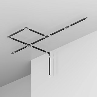Профиль 2м Elasity IP накладной черный