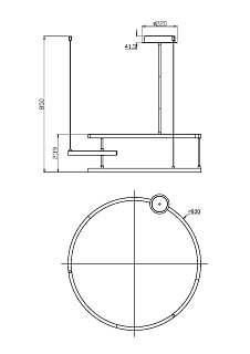 Подвесной светильник Line 3000-4000К 45Вт