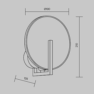 Настенный светильник (бра) Marmo E14х1 40Вт