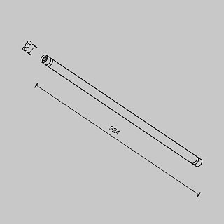Соединитель для модульной системы Shelf 924мм