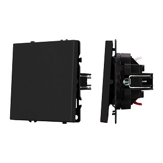 Механизм выключателя одноклавишный непроходной SWT-NOBE-MK01-SFPL-BK (230V, 10A) (Arlight, -)