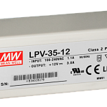 Блок питания Mean Well, герметичный, LPV-35-12, в пластиковом корпусе