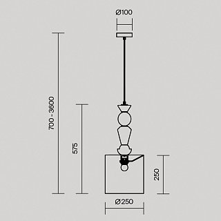 Подвесной светильник Comforty E27х1