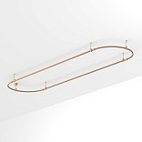 Основание ART-APRIORI-OVAL-ROD-200-4000x1000 (GD) (Arlight, IP20 Металл, 3 года)