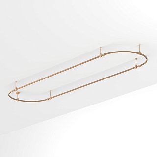 Основание ART-APRIORI-OVAL-ROD-200-4000x1000 (GD) (Arlight, IP20 Металл, 3 года)