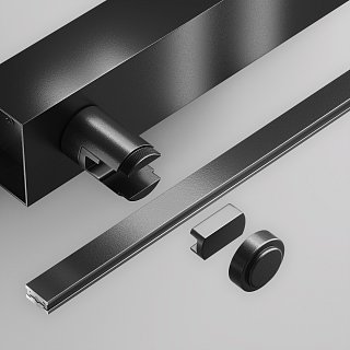 Основание настенное Wall для блока питания с вводом питания Flarity черный