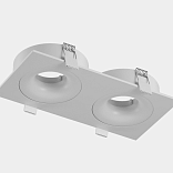 Корпус светильника потолочный встраиваемый  наклонно-поворотный, COMBO-2S2-WH, Белый, IP20, COMBO-2S2-WH