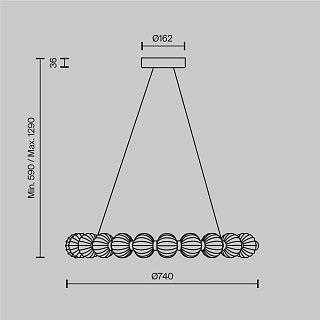 Подвесной светильник Amulet 4000K 26Вт