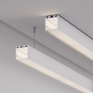 Профиль с экраном SL-LINE-3535-2500 WHITE+OPAL (Arlight, Алюминий)