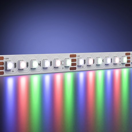 Светодиодная лента Ультра 24В 3838 14,4Вт/м Цветная (RGB) 5м IP 20 201131