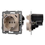 Механизм розетки с USB зарядкой SCT-MUAC-PL-GD-V (250V, 16A) (Arlight, -)