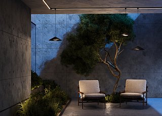 Уличный трековый светильник Campana Elasity IP 3000К 12Вт 120° черный