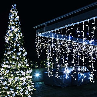 Светодиодная гирлянда ARD-EDGE-CLASSIC-2400x600-WHITE-88LED-STD BLUE (230V, 6W) (Ardecoled, IP65)