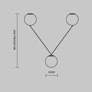 Подвесной светильник Twins 3000K 26Вт