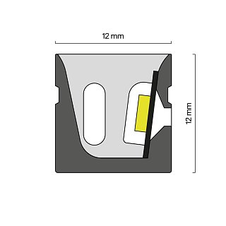 Гибкий неон 12x12 24В 14,4Вт/м RGB IP67 5м