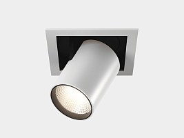 Светильник светодиодный потолочный встраиваемый поворотно-выдвижной, серия SPL, Ч/Б, 25Вт, IP20, Нейтральный белый (4000К), SPL-R1-25-NW