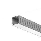 Алюминиевый профиль накладной 35x35 (Серебро, 2 м), ALM-3535AT-S-2M 631008