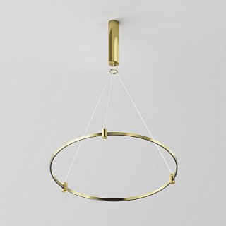 Готовая конструкция круглая D650мм c основанием под блок питания без светильников и блока питания, латунь