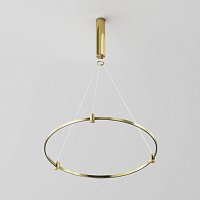 Готовая конструкция круглая D650мм c основанием под блок питания без светильников и блока питания, латунь