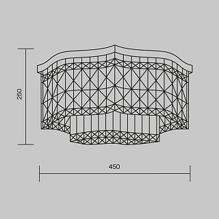Потолочный светильник Dune E14x6