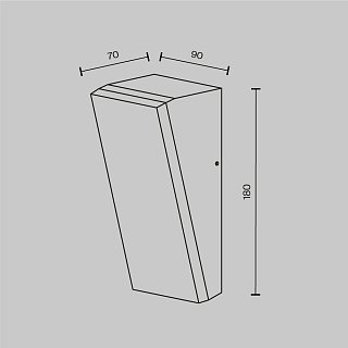 Настенный светильник (бра) Brick 3000K 10Вт IP 54