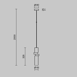 Подвесной светильник Palette GU10х1 40Вт