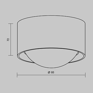 Потолочный светильник Lumina 3000К 15Вт IP 65