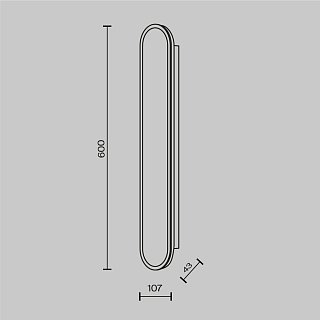 Настенный светильник (бра) Perlamour 2700-4000K 30Вт