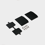 Заглушки для встраиваемого трека в натяжной потолок, черные, 2 шт/компл, ECS-SY-CL-2