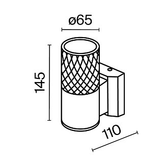 Настенный светильник (бра) Bowery GU10x1 50Вт IP 54