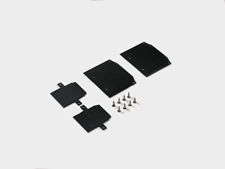 Заглушки для встраиваемого трека в натяжной потолок, черные, 2 шт/компл, ECS-SY-CL-2