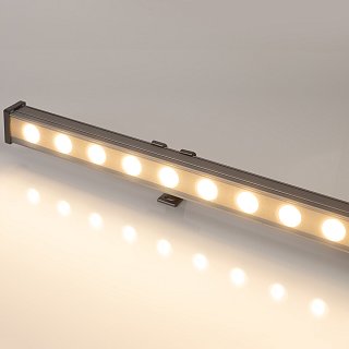 Линейный прожектор AR-LINE-1000-24W Warm2700 (GR, 15 deg, 230V) (Arlight, IP65 Металл, 3 года)
