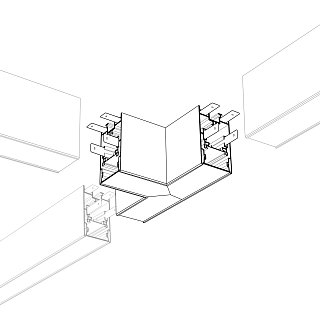 Угол S2-LINE-4067-T90 тройной (Arlight, Металл)