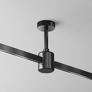 Крепление потолочное Short 78мм с прямым коннектором питания Flarity черный