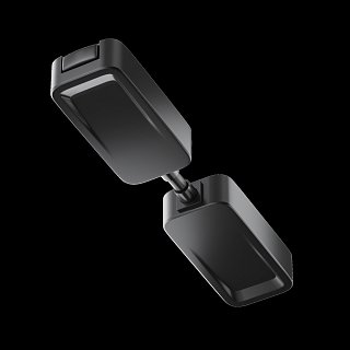 Коннектор питания прямой Radity встраиваемый черный