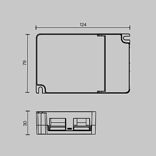 Источник тока DALI NFC DT8 65W 500-1500mA +PUSH DIM