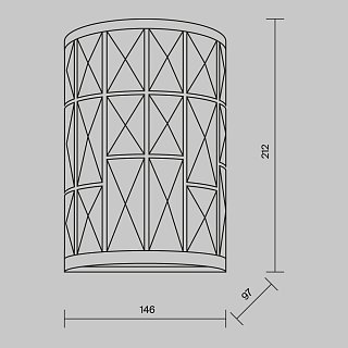 Настенный светильник (бра) Gelid E27х1 60Вт