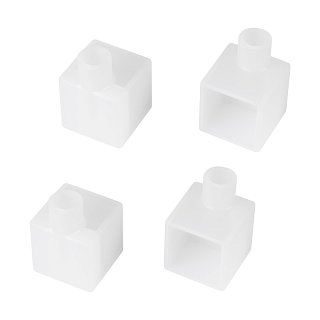 Заглушка WPH-FLEX-1616-90 WHITE с отверстием  (Arlight, Пластик)